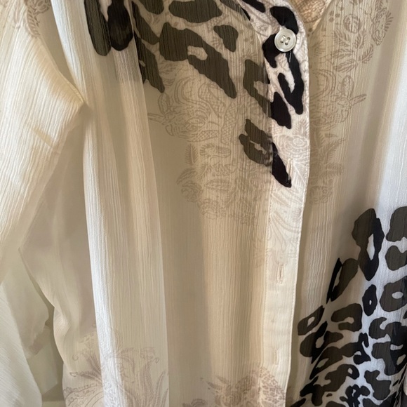 I. N. Studio Animal Print Cream Size Large NWOT - Picture 2 of 3